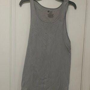 (4) Hanes Gray Men's Tank Top